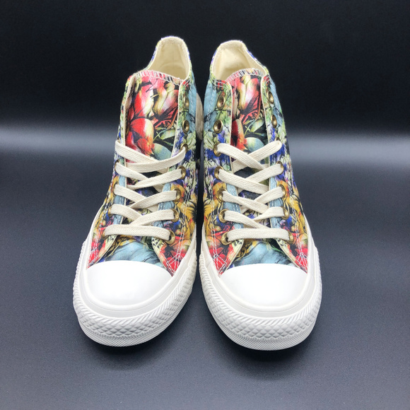 floral wedge converse